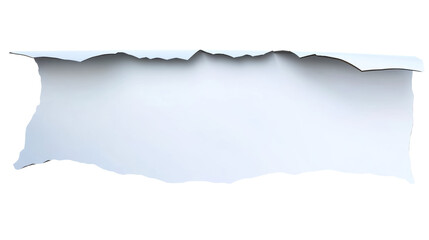 Wall Mural - torn white paper with transparent background for design projects