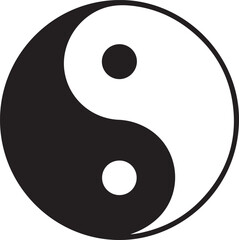 Wall Mural -  yin yang sign icon yin yang icon vector 