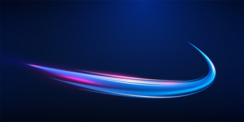Wall Mural - Circular waves, different colors. Technical elements formed in the shape of a circle. Abstract circular waves.