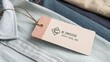© Concept2Photo - Stylish Clothing Tag with Inspirational Message and Elegant Design