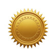 © PNG STOCK - Golden award seal with spiky edges isolated on transparent background