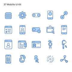 Mobile UI Kit Icons