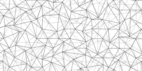 Wall Mural - abstract of simple gray line triangle pattern geometric background. seamless geometric polygonal rep