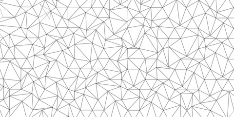 Wall Mural - abstract of simple gray line triangle pattern geometric background. seamless geometric polygonal rep