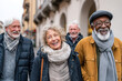 © Eva Corbella - Happy group of senior people walking outdoors