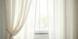 © Jelly - Neutral curtains gently blowing through an open window in a peaceful, light-filled interior with soft natural tones and elegant daylight - ideal for real estate and lifestyle home branding visuals