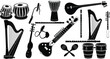 © Roohdesign - Evocative set of global instruments perfect for music school promotions or diverse cultural events posters and designs now available