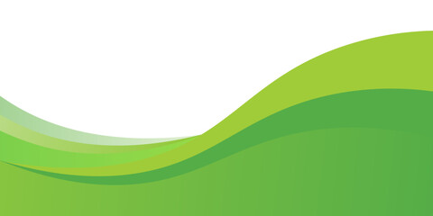 Wall Mural - abstract green wavy background. vector eps 10