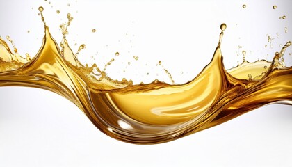 Wall Mural - engine oil wave splash isolated on white background