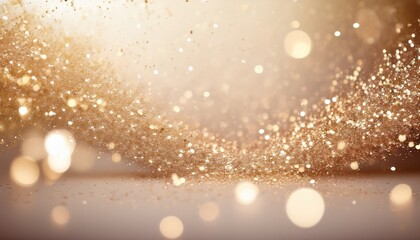 Wall Mural - sparkling glitter falling on a light background with subtle shimmer