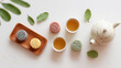 © Emily - Mid-Autumn tea and dessert combination for food photography, festival scene, cultural display, creative design