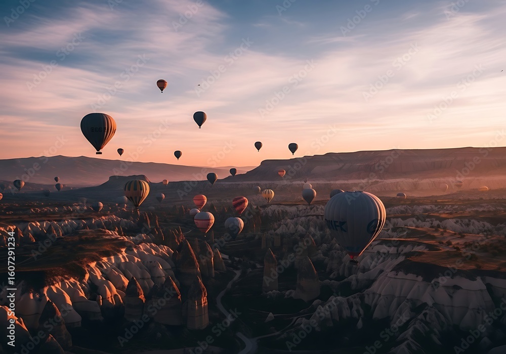 Cappadocia Sunrise: A Dreamy Hot Air Balloon Ride Over Turkey (AI ...