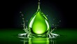 © Sarojah - Green droplet splash
