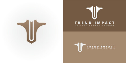 Wall Mural - the stylish abstract ti emblem is expertly crafted for a contemporary fashion and apparel brand. its