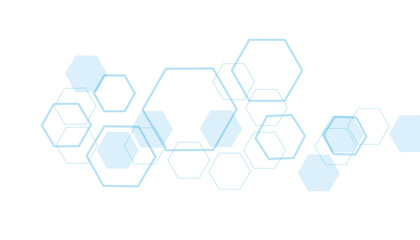 Wall Mural - vector hexagons pattern. geometric abstract background with simple hexagonal elements. medical, tech