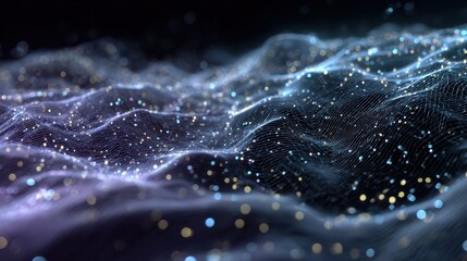 Wall Mural - technology particle abstract background
