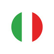 © Kaium007 - italy flag icon in circular shape, italy national symbol on transparent PNG.