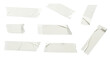 © Lepe PNG - Collection of torn masking tape pieces isolated on transparent background