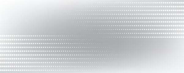 Wall Mural - Dot white gray wave light technology texture background vector