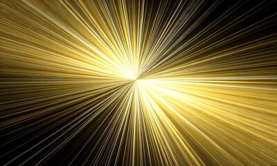 Wall Mural - radiating light beams expanding from center in dark space