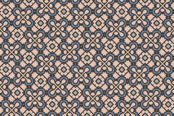 Naklejka na meble Seamless Tile Decoration Textile Texture Luxury Background Art Symmetric Graphic Endless Interior Shape Perspective Fashion Digital Wallpaper Design Fabric Geometric Cloth Template Visual Pattern.