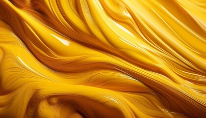Wall Mural - abstract yellow fluid motion background