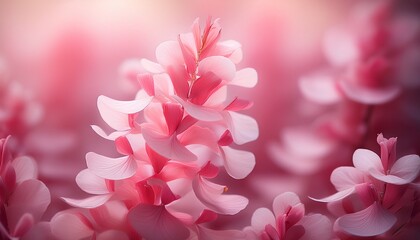 Wall Mural - delicate pink salvia flower petals gracefully swirl in beautiful dance creating serene and enchanting atmosphere