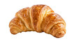 © Master old - Freshly baked croissant isolated on white background. French pastry croissant closeup photo. Buttered bread croissant on white background. Fresh croissant bread isolated.