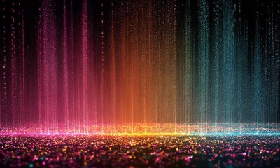 Wall Mural - abstract colorful light streaks and particles background
