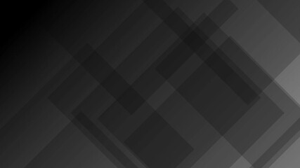 Wall Mural - Dark geometric abstract background with overlapping squares