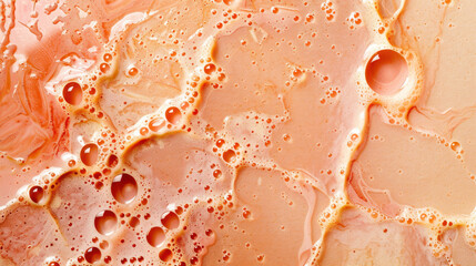 Wall Mural - irregular bubble texture from soap or foam closeup creates visually striking pattern with shades of 
