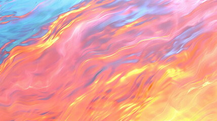 Wall Mural - vibrant and dreamy abstract texture featuring flowing pastel colors in shades of pink, orange, and b