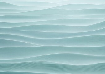 Subtle teal waves abstract line pattern