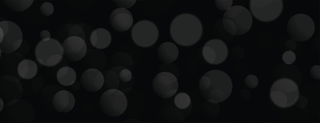 Wall Mural - bokeh style abstract dark black wallpaper design