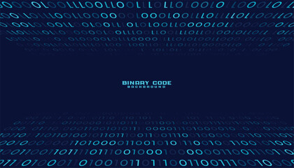 futuristic cyberspace binary code number background design