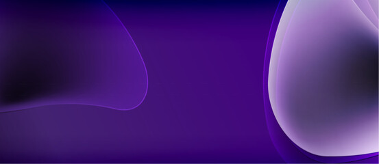 Wall Mural - abstract purple shapes blend, creating smooth gradients. darker tones transition into lighter hues. 