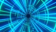 © Kula - Abstract neon tunnel effect