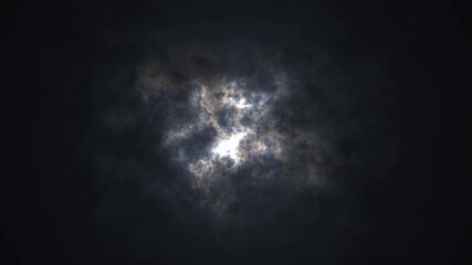 Wall Mural - towards the vacuum of the nebula in space