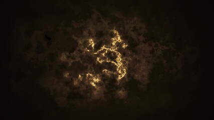 Wall Mural - towards the vacuum of the nebula in space