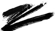 © chen - Vector art of multiple black brush strokes with ink splashes on a white background