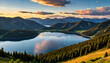 © Lylia - Le lac tranquille dans la vallée verdoyante