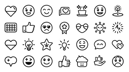 set of vector icons for web