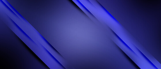 Canvas Print - modern abstract purple background with glowing geometric lines
