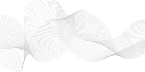 Wall Mural - abstract black lines wave curve motion on white background. abstract background with lines vector.