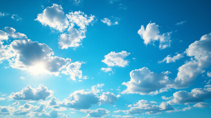 Wall Mural - blue sky with white cloud background. white cloud with blue sky background