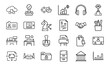 © MDTANVIR - Minimal Line Office and Business Icon Set 24 Clean Vector Icons for Finance, Strategy, Management, Office Desk, File, Planning, Teamwork, Marketing and Workspace UI Design