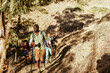 © Marko Geber - Young and diverse group of friends and hikers hiking together in the mountains of south africa