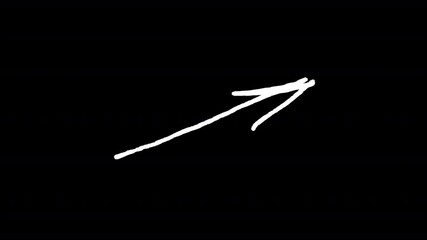 Arrows Hand Drawn On Alpha