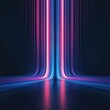 © anika - 3d rendering, abstract neon background with ascending pink and blue glowing lines. Fantastic wallpaper with colorful laser rays --profile 773ghdn.