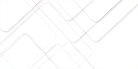 Wall Mural - abstract white background design with layers of textured white transparent material in triangle and 